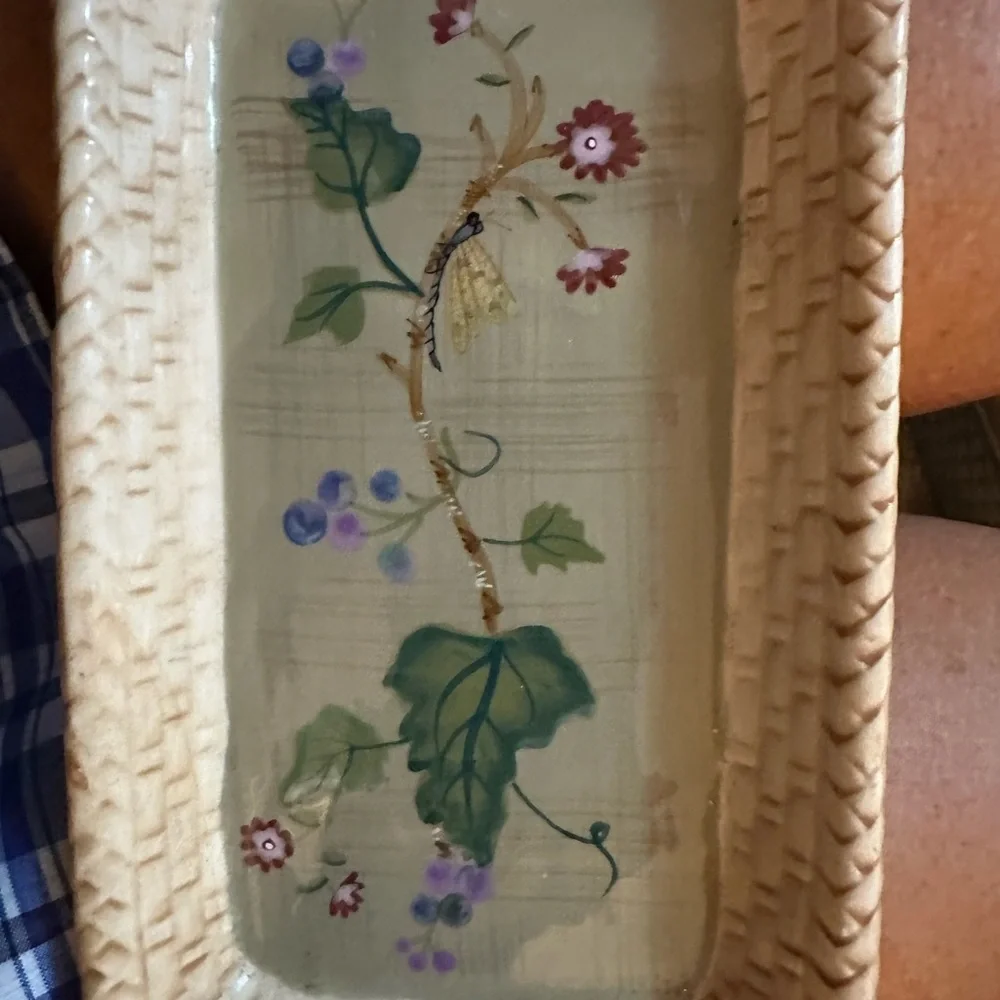 Tracy Porter Woven Border Ceramic Tray